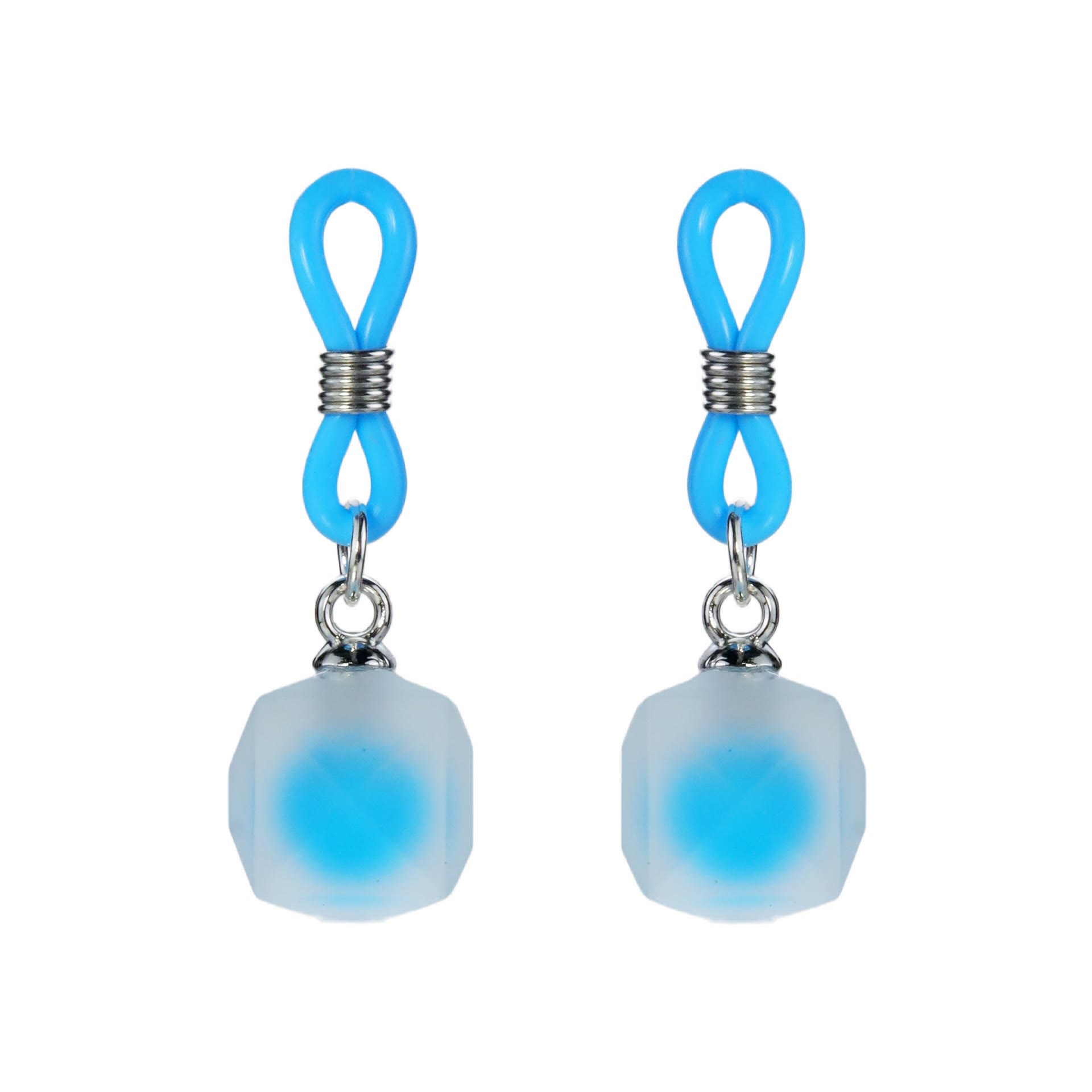 Frosted Heart Non-Piercing Nipple Rings - BlueSquare - image 6