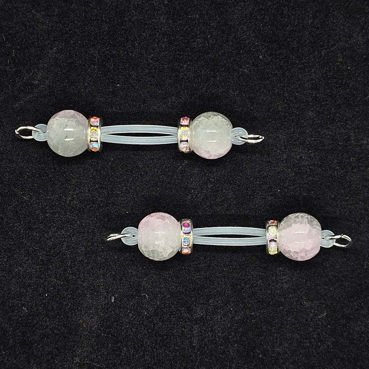 Gold Beaded Adjustable Nipple Clamp SM Accessories - Light Pink - 2(apair) - image 7