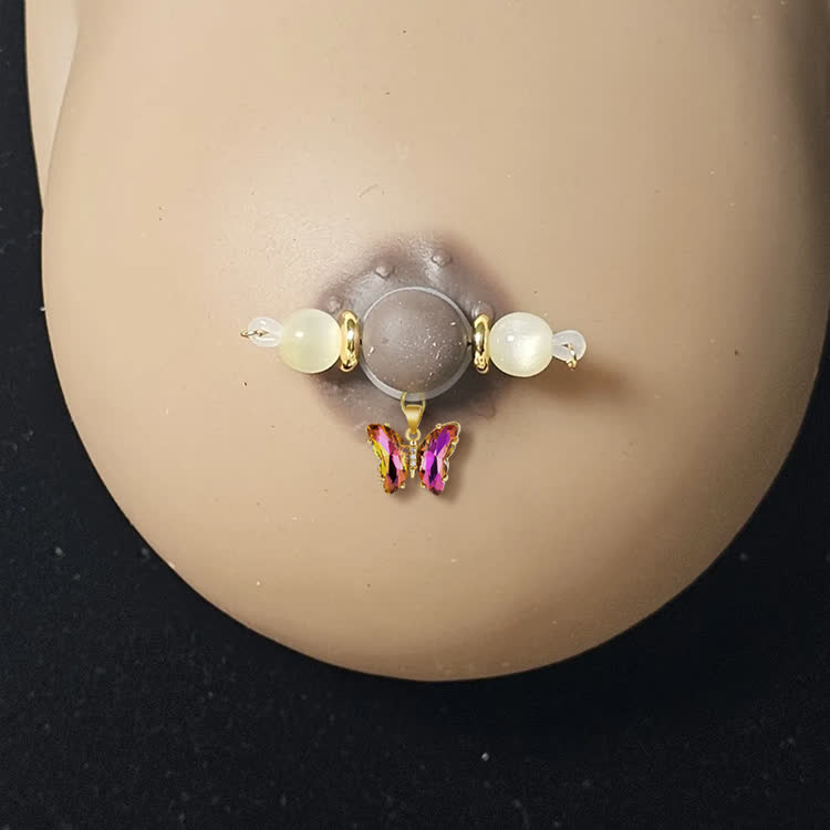 Fuchsia Butterfly Adjustable Nipple Clamp SM Accessories - image 2