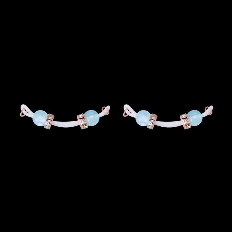 Green Mermaid Beaded Non-Piercing Nipple Rings - image 7