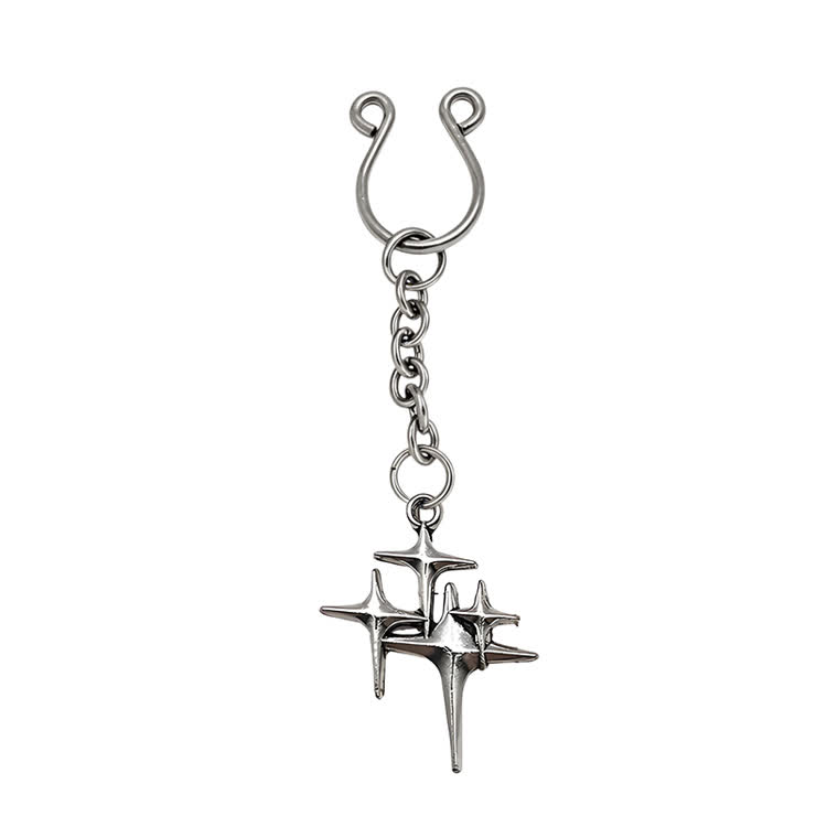 Star Cross Chain Adjustable Nipple Clamp SM Accessories - Silver C - 2 pack (one pair) - image 4