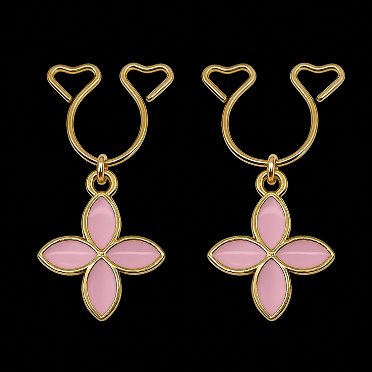 Pink Flower Adjustable Nipple Clamp SM Accessories - image 1