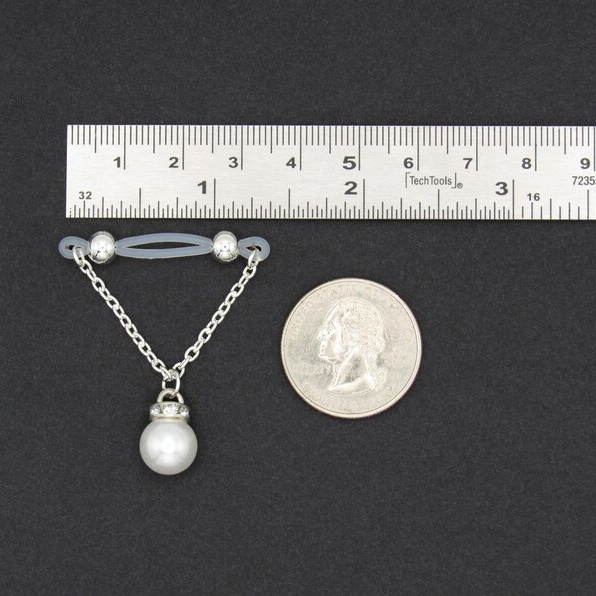 Pearl Nipple Rings - image 3