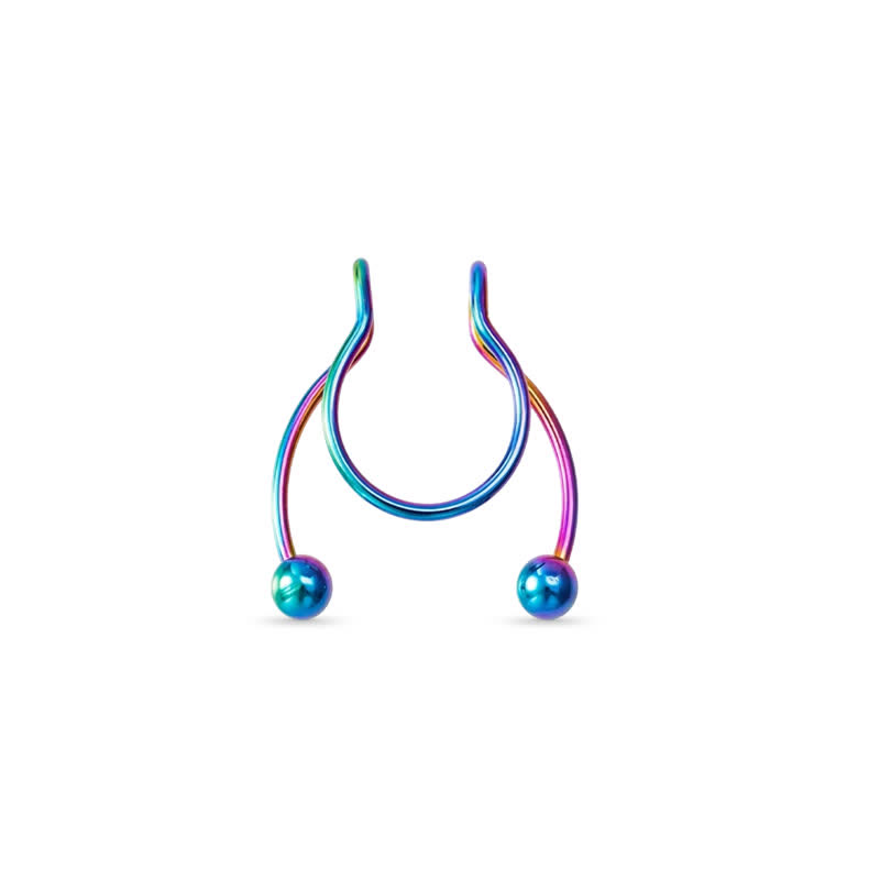 U Shape Non-Piercing Nose Ring - image 12