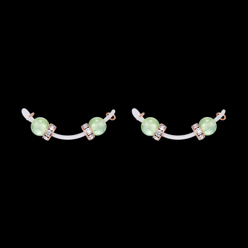 Green Mermaid Beaded Non-Piercing Nipple Rings - image 6