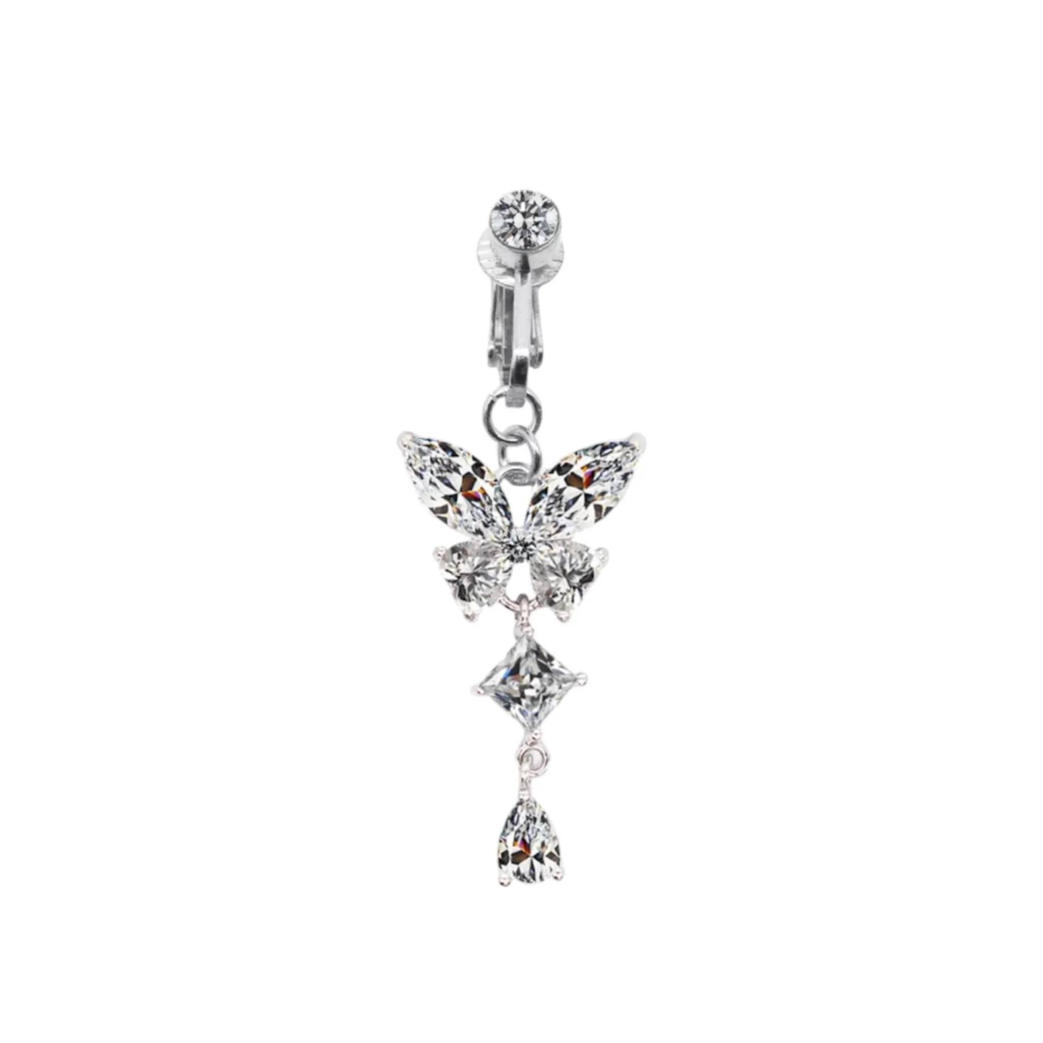 Butterfly Dangle Belly Button Ring Body Jewelry - image 7