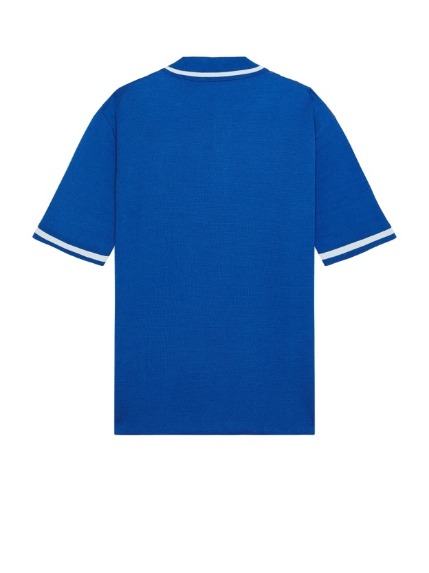 CONTRAST SLEEVE PLAID COTTON POLO