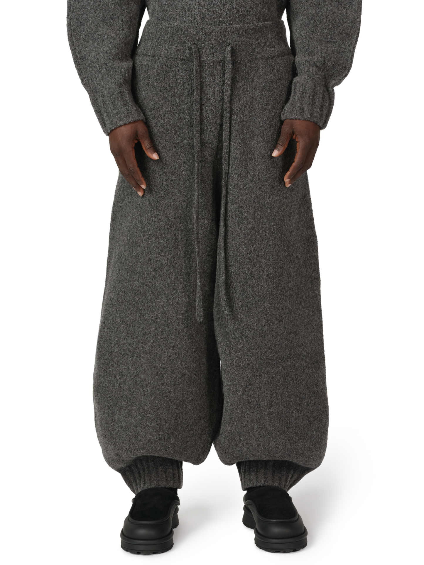 WOOL KNIT CUFF PANT