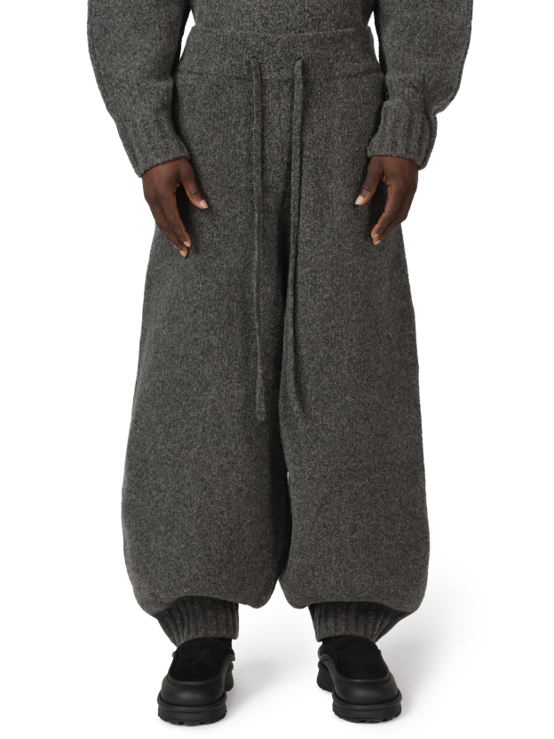 WOOL KNIT CUFF PANT