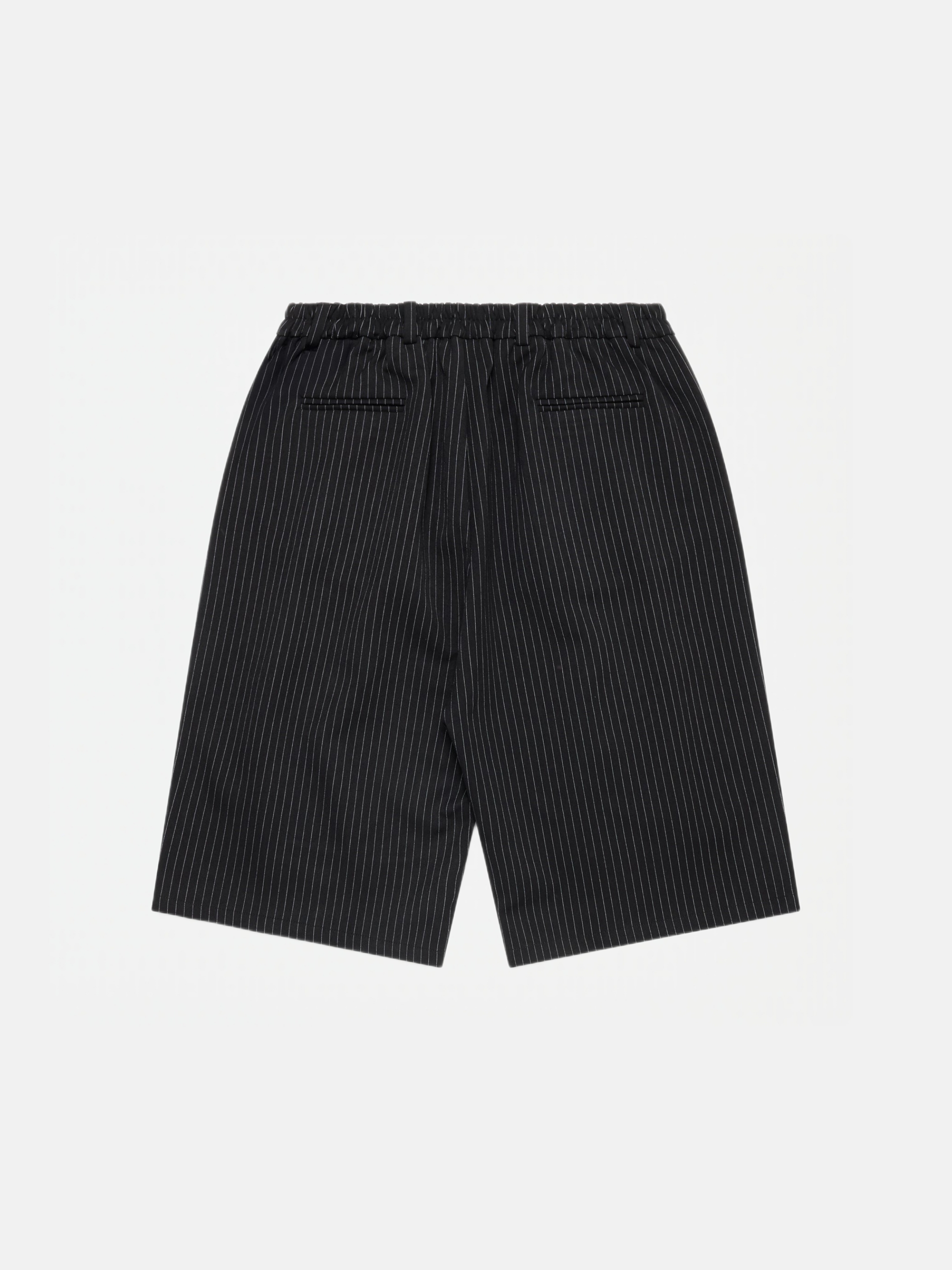 PINSTRIPE PLEATED SHORTS