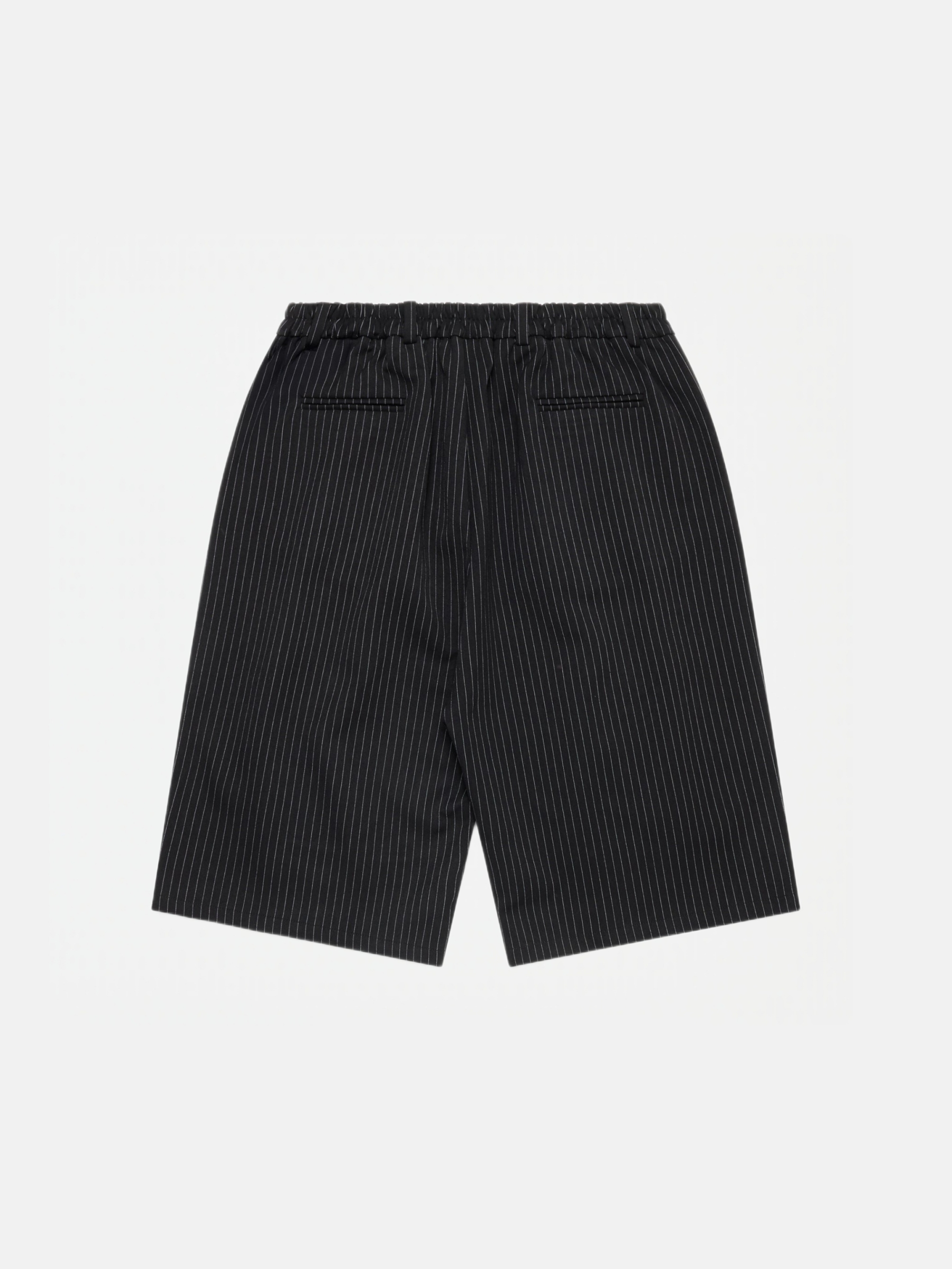PINSTRIPE PLEATED SHORTS