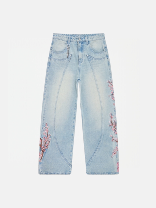 "LIFE IN BLOOM" JEANS