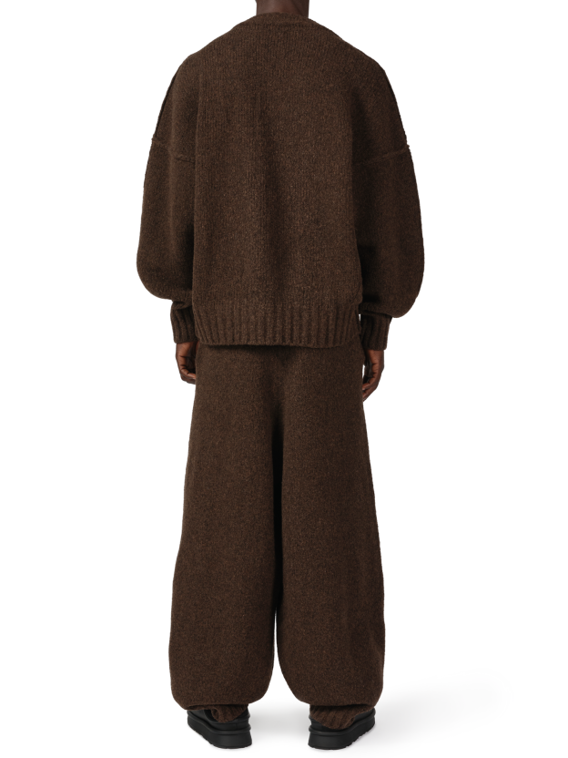 WOOL KNIT CUFF PANT