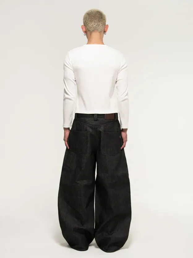 JAPANESE SELVEDGE  CURVED-LEGS JEANS