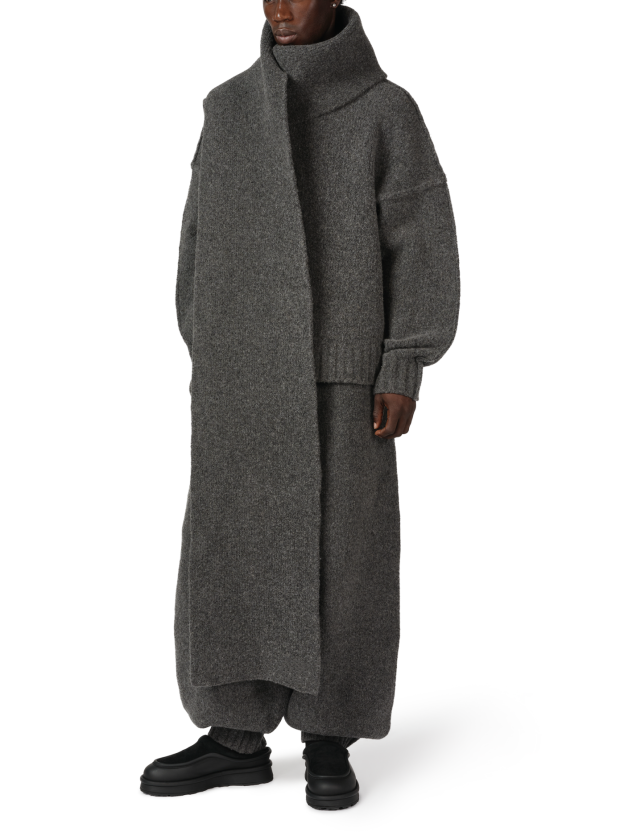 WOOL KNIT DUVET SCARF