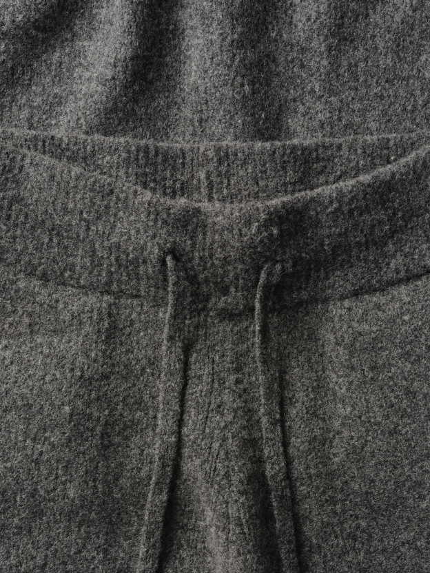 WOOL KNIT CUFF PANT