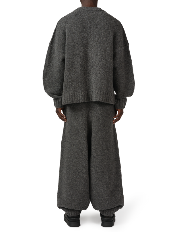 WOOL KNIT CUFF PANT