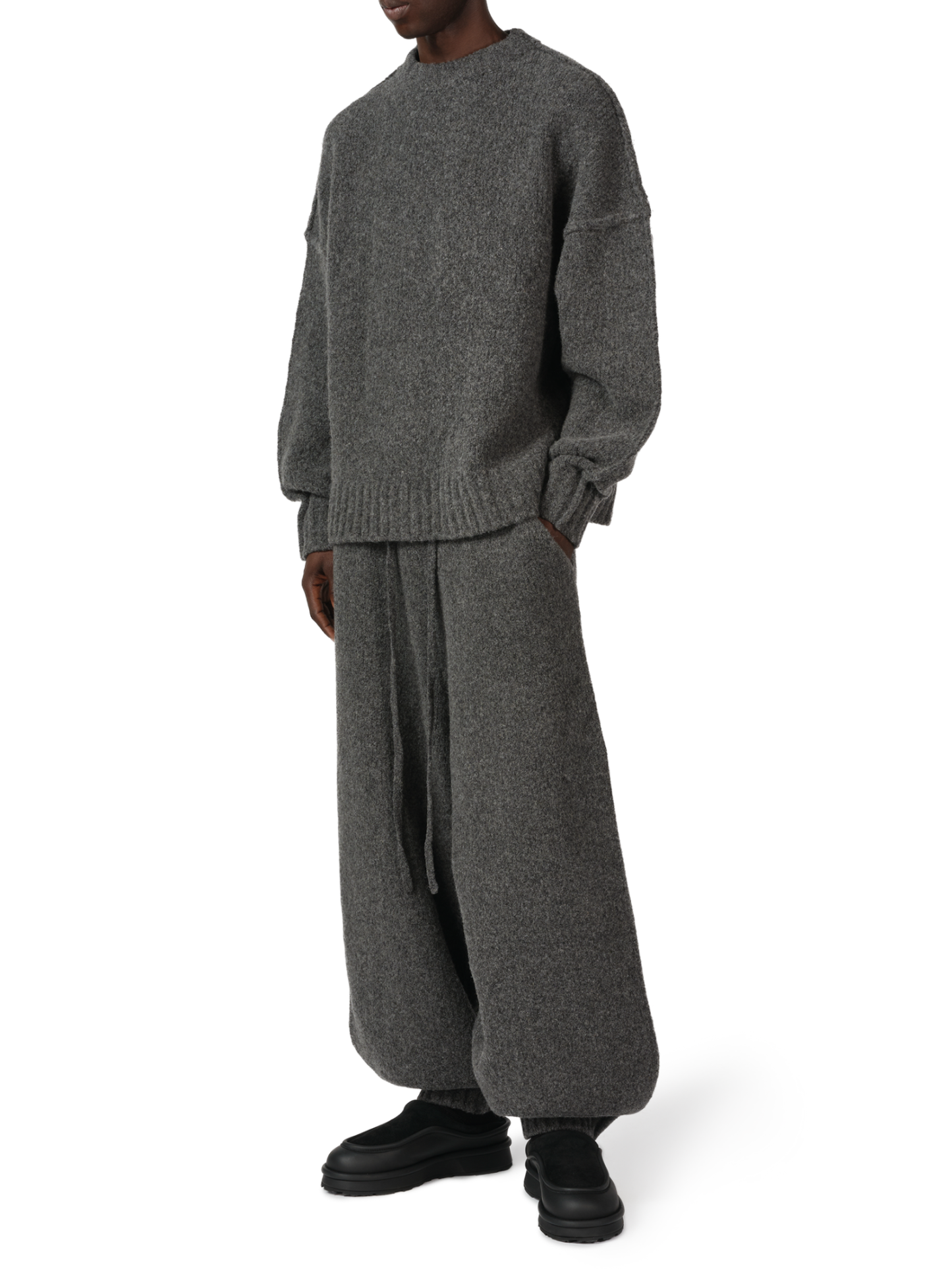 WOOL KNIT CUFF PANT