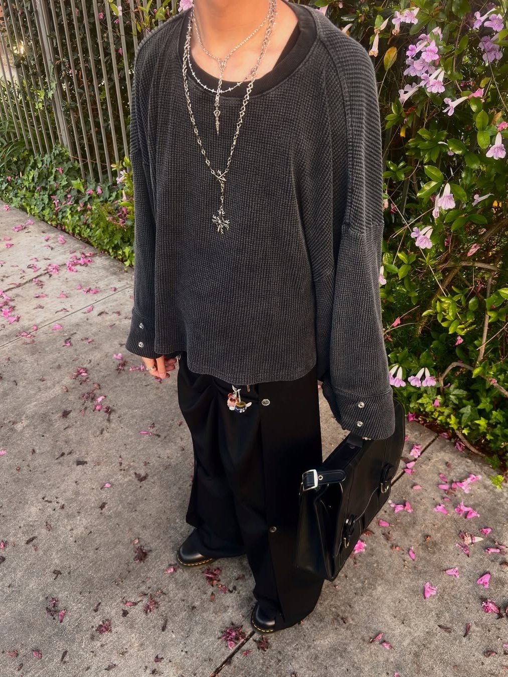 WIDE-CUFF WAFFLE LONG SLEEVE