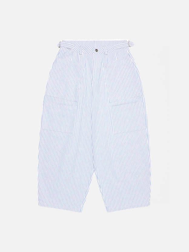 CANVAS BALLOON PINSTRIPE PANTS