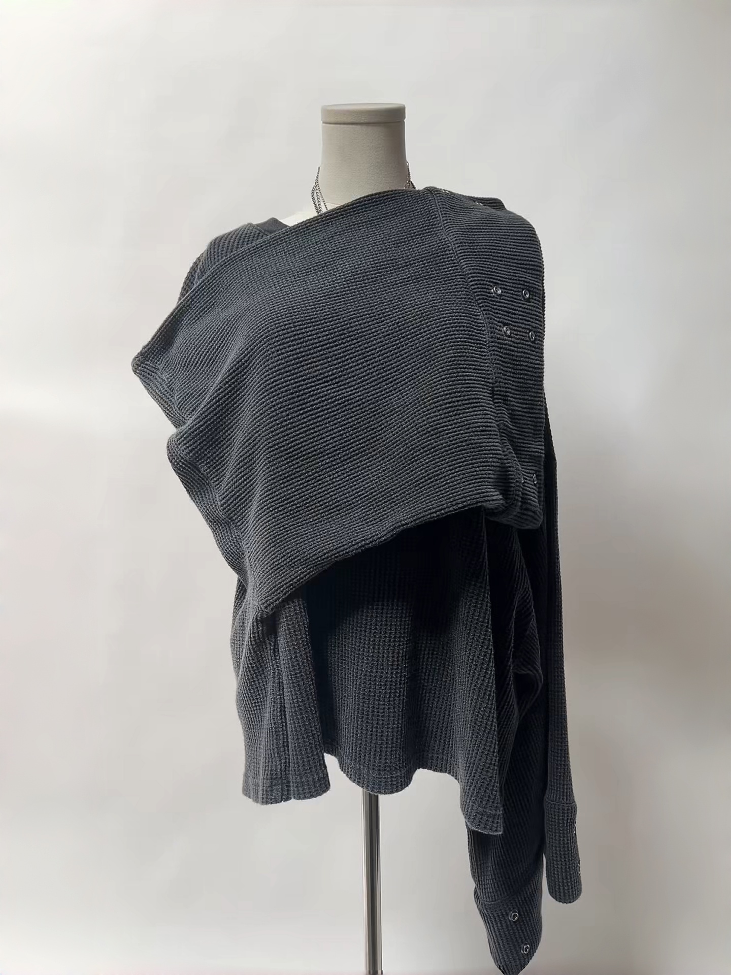 WIDE-CUFF WAFFLE LONG SLEEVE