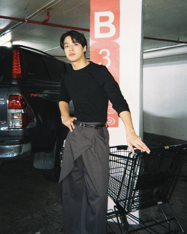 ASYMMETRICAL WRAP PANTS