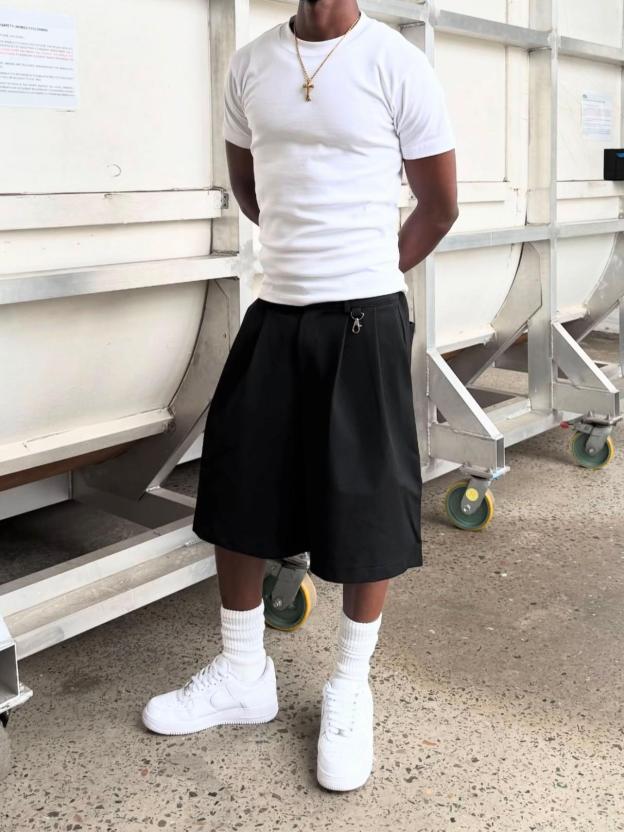 DUALSTASH PLEATED UTILITY SHORTS