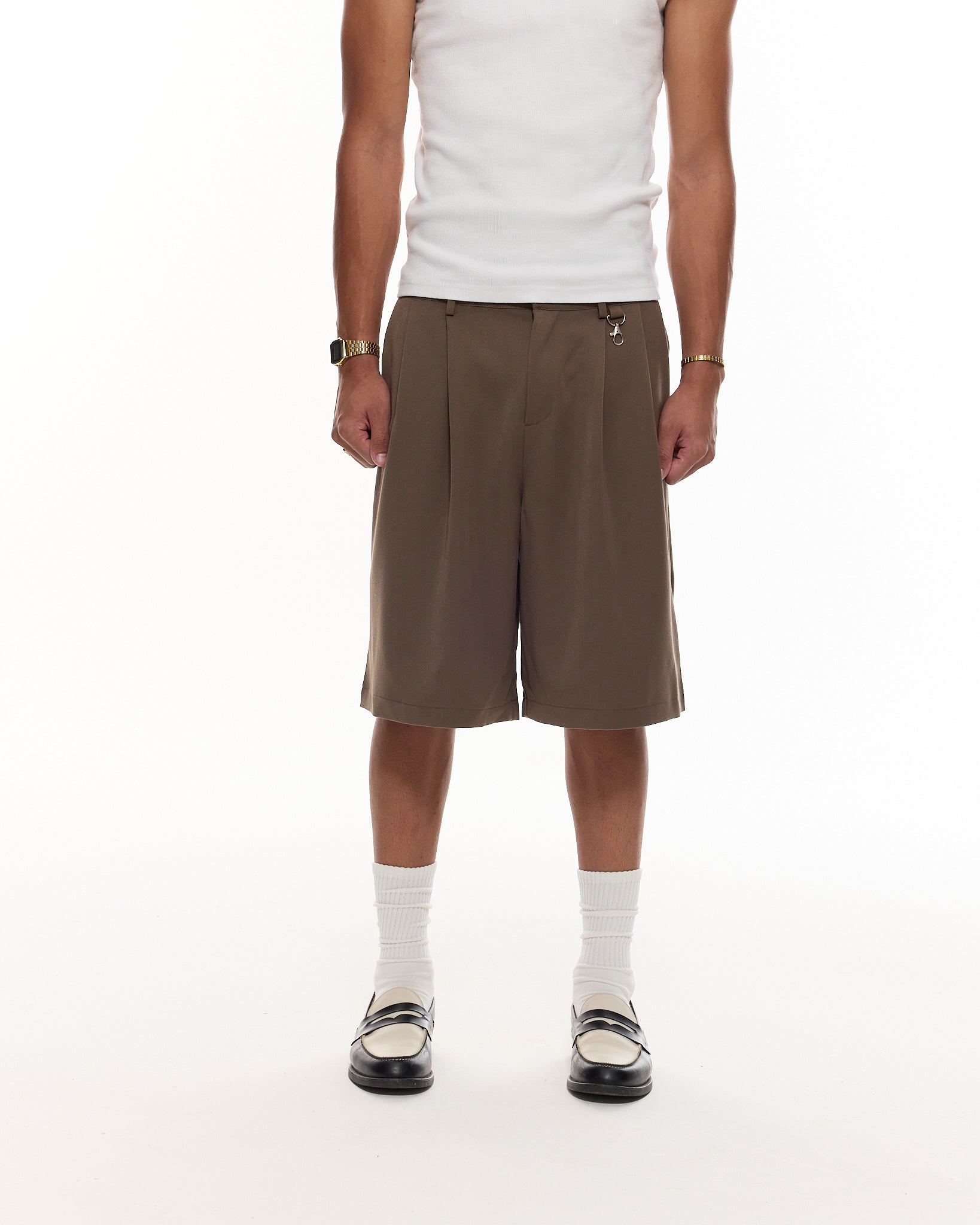 DUALSTASH PLEATED UTILITY SHORTS