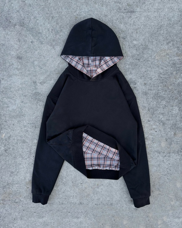REVERSIBLE PLAID HOODIE