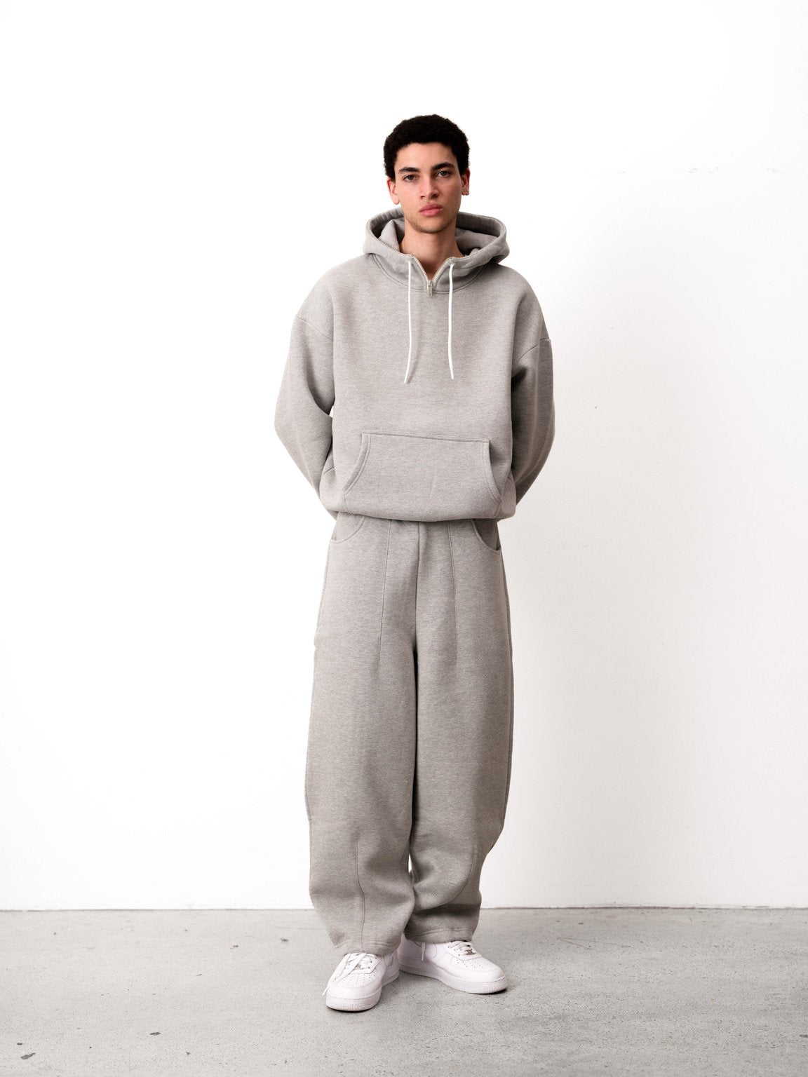 COZY TECH ZIP NECK HOODIE