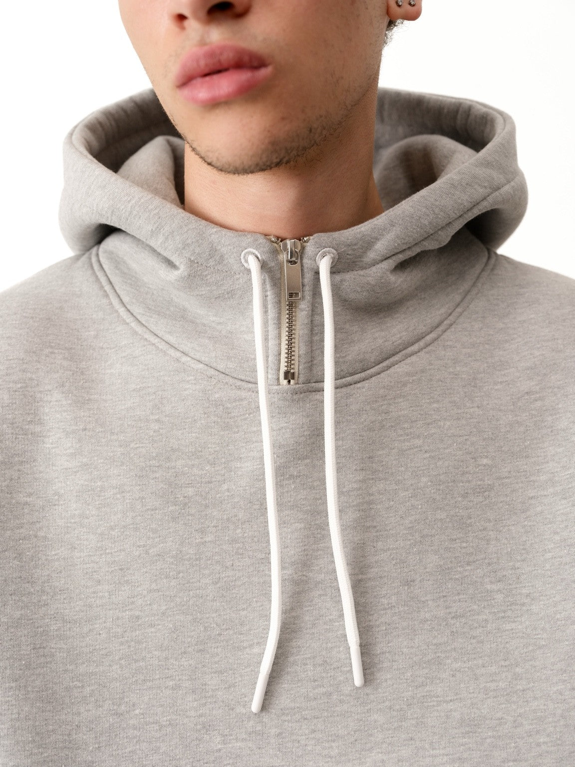 COZY TECH ZIP NECK HOODIE