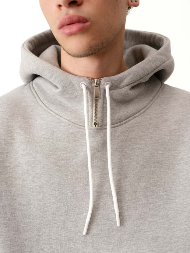 COZY TECH ZIP NECK HOODIE