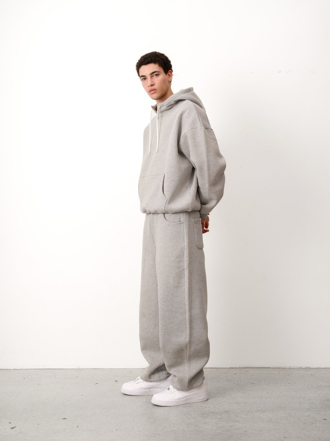 COZY TECH ZIP NECK HOODIE