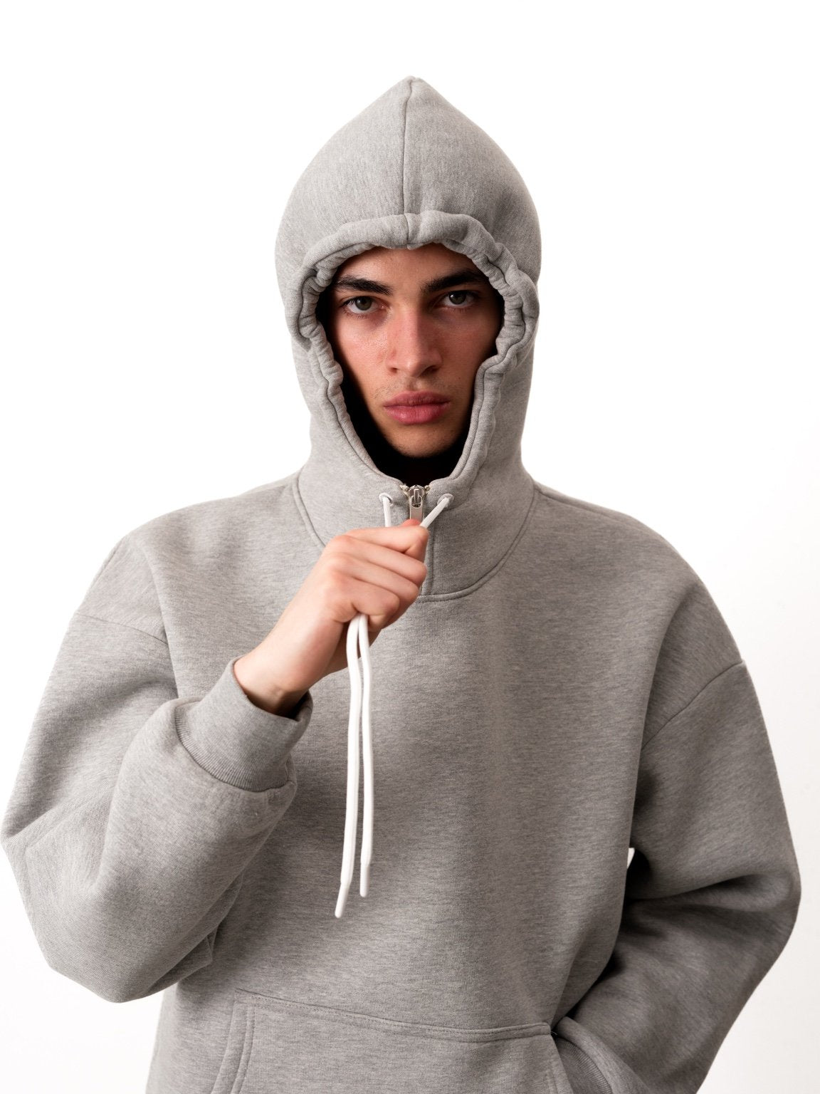 COZY TECH ZIP NECK HOODIE