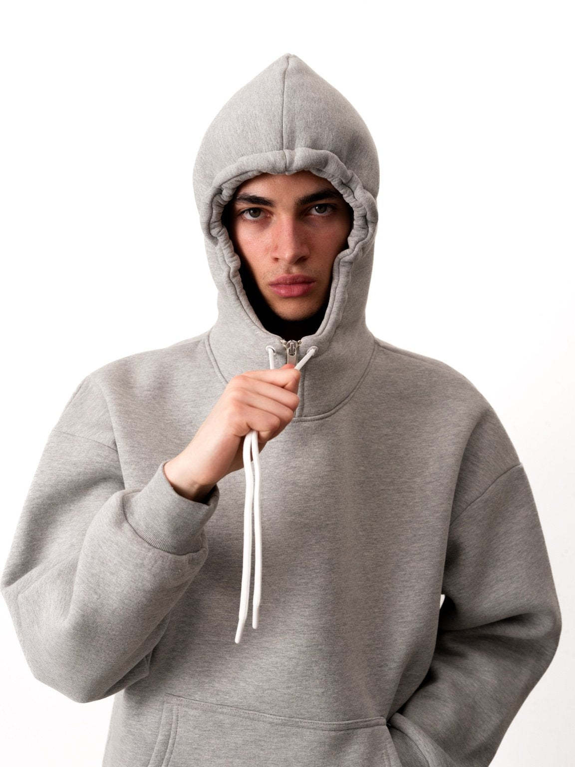 COZY TECH ZIP NECK HOODIE