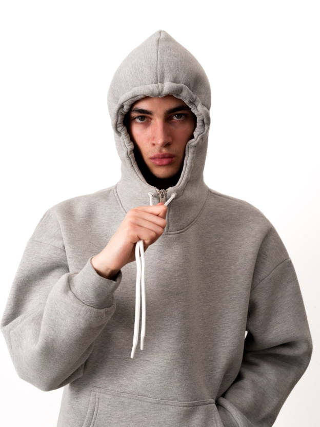 COZY TECH ZIP NECK HOODIE