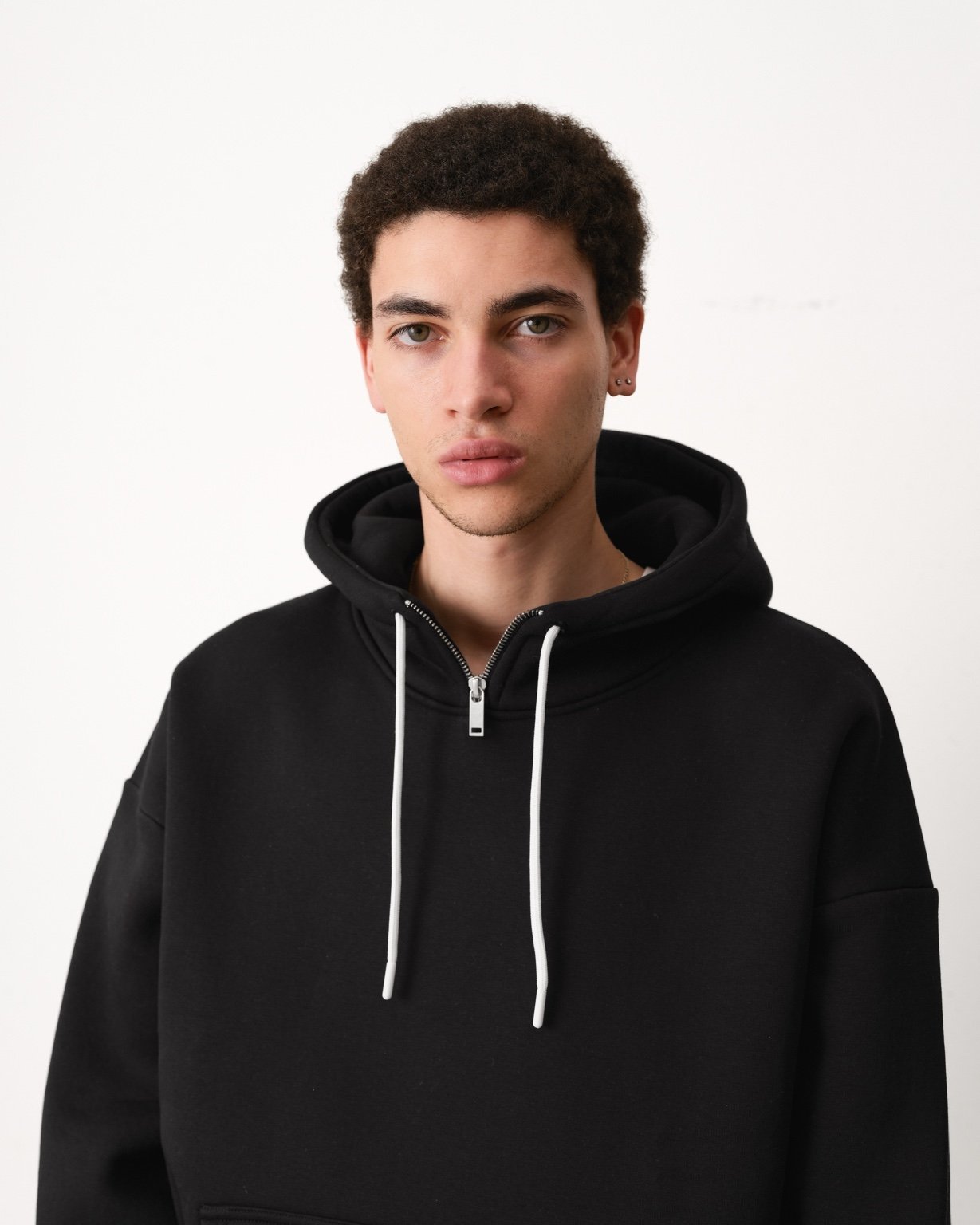 COZY TECH ZIP NECK HOODIE