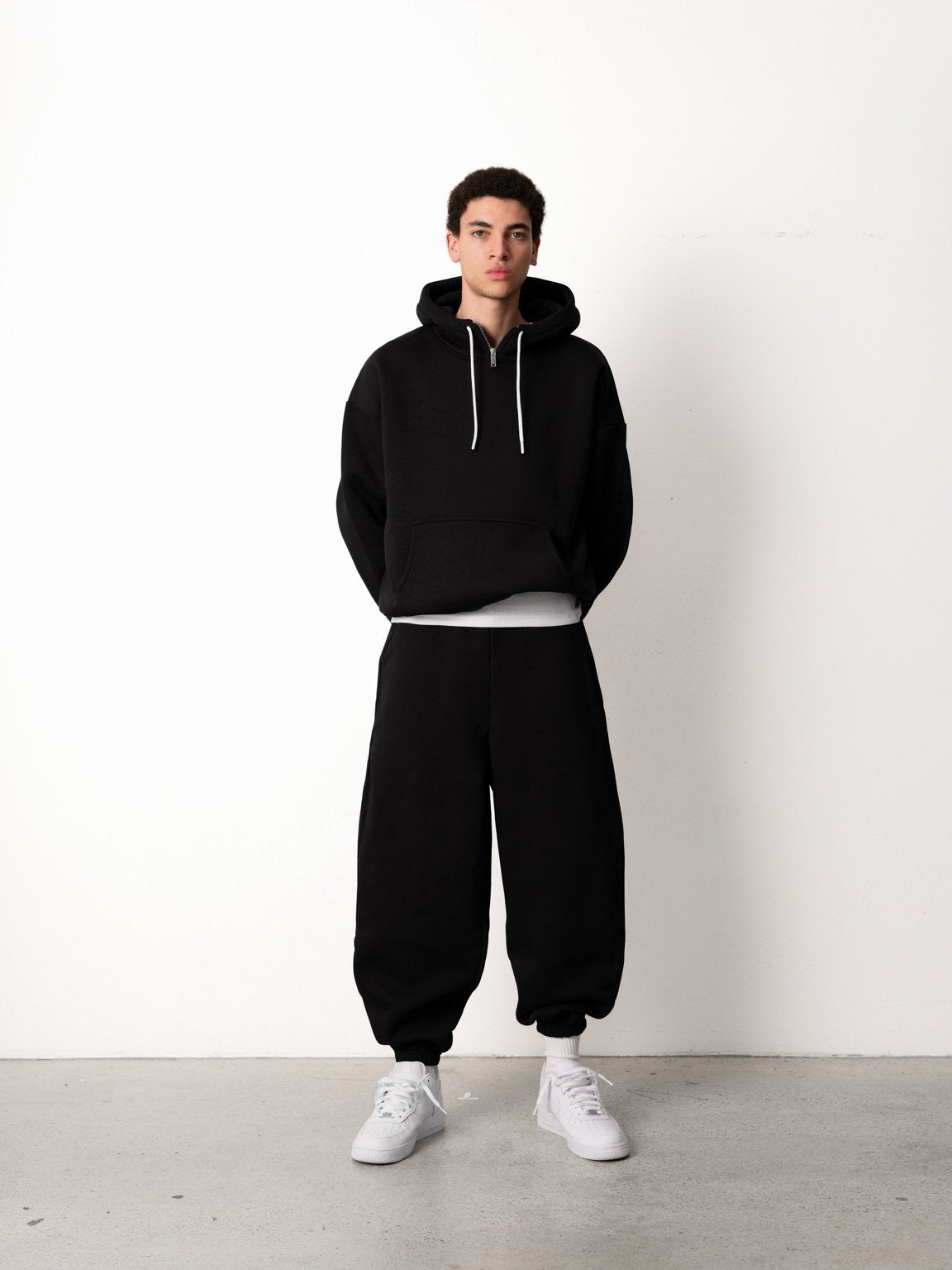 COZY TECH ZIP NECK HOODIE