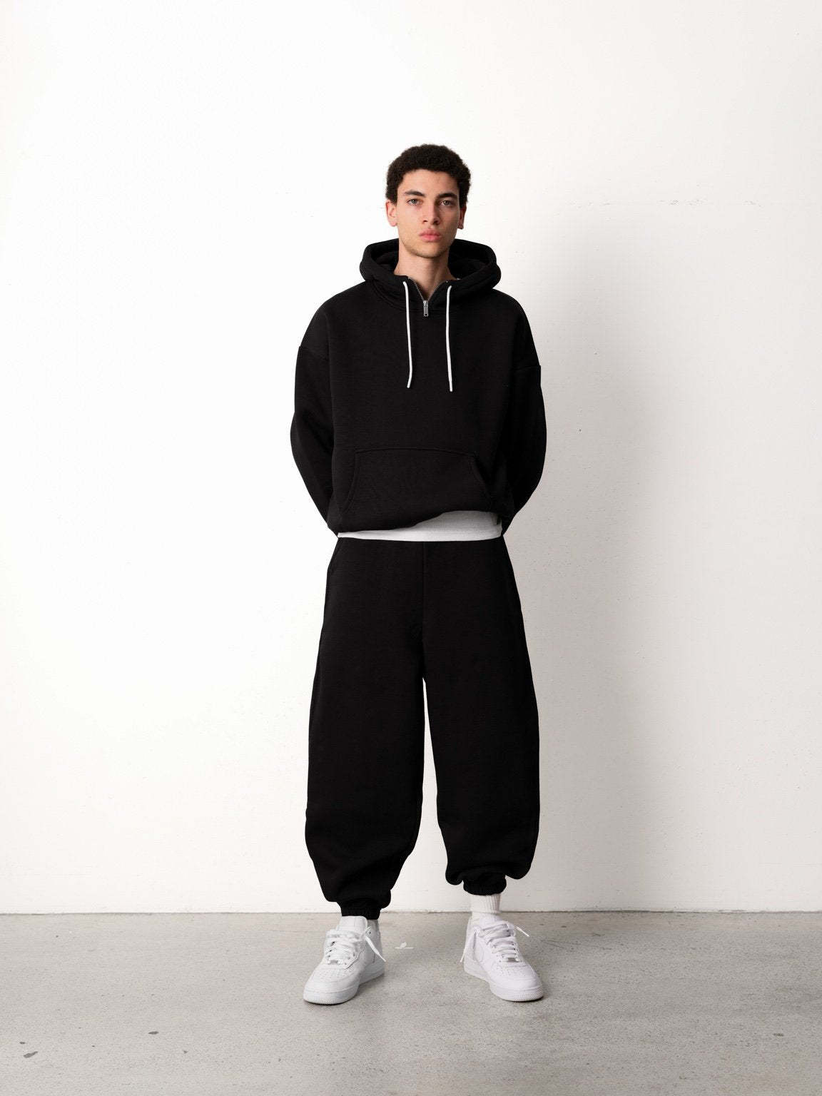 COZY TECH ZIP NECK HOODIE