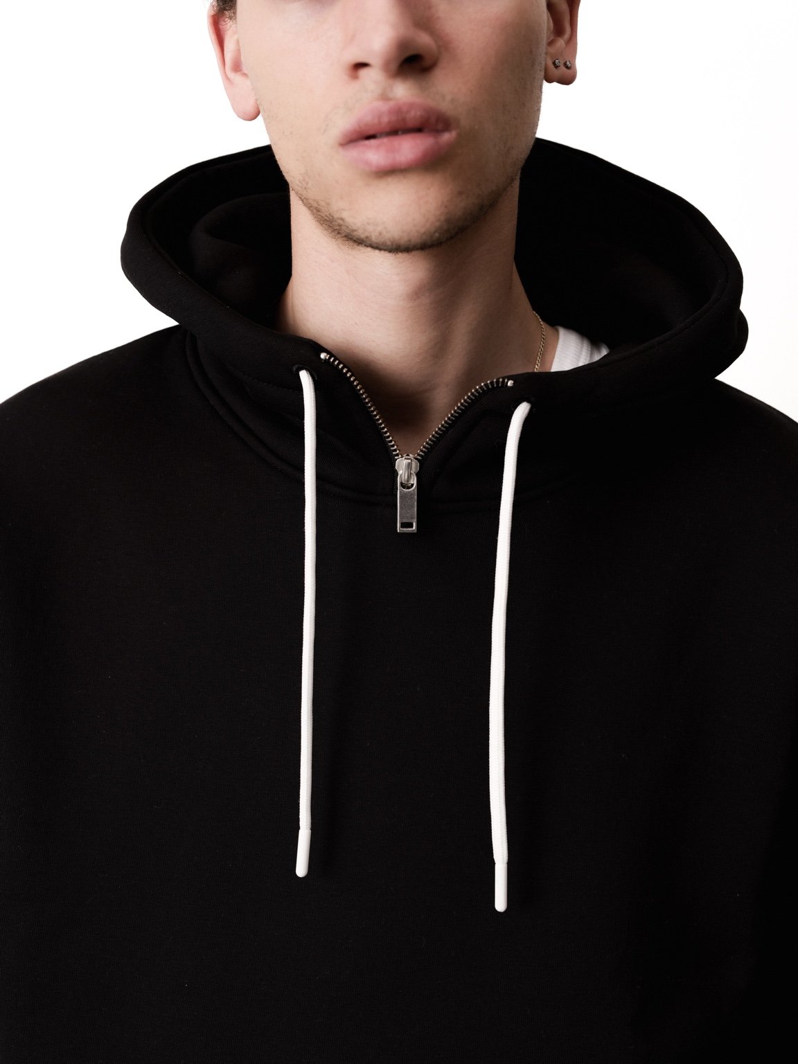 COZY TECH ZIP NECK HOODIE
