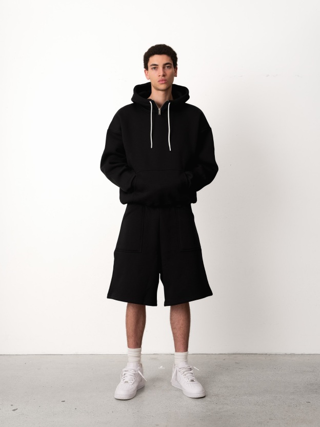 COZY TECH ZIP NECK HOODIE