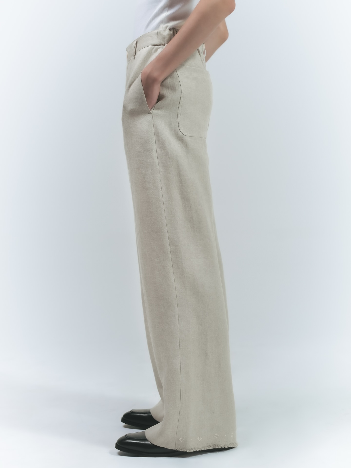 EDO LINEN PANTS | NATURAL