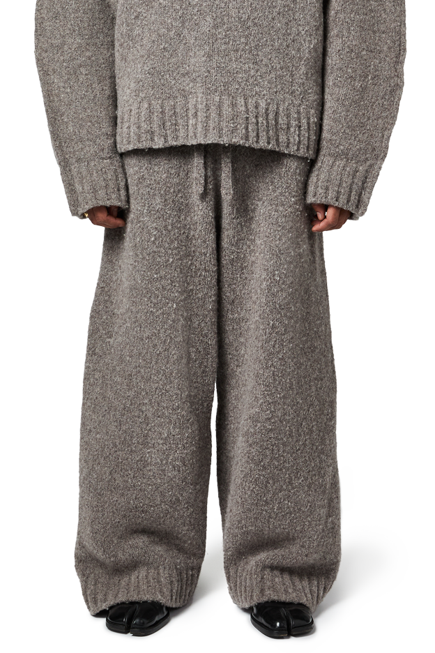 WOOL-KNIT PANTS