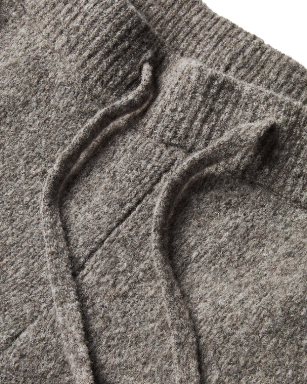 WOOL-KNIT PANTS