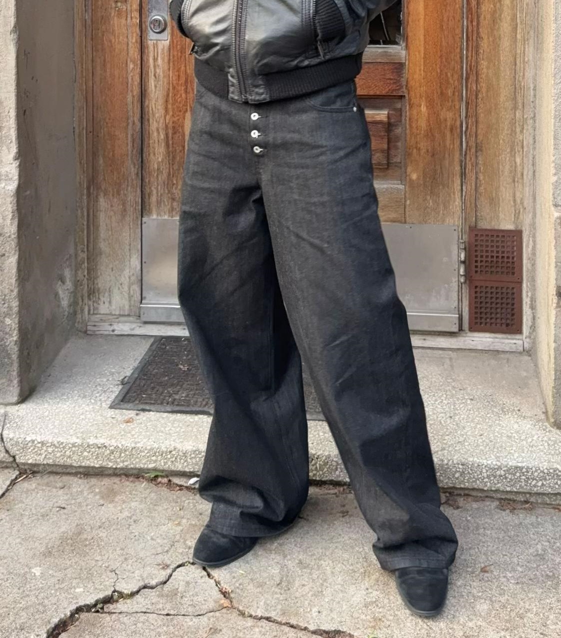 DEEP FOLD WIDE DENIM