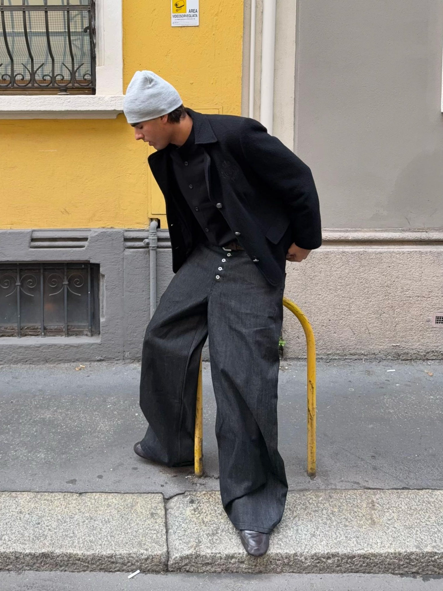 DEEP FOLD WIDE DENIM