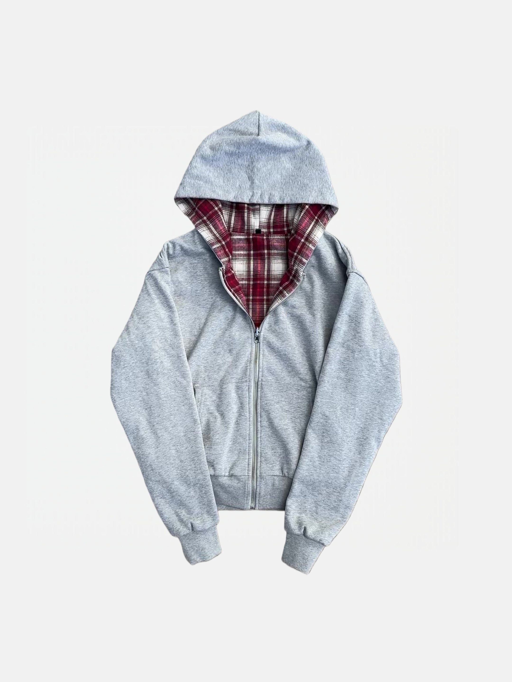 REVERSIBLE PLAID ZIP HOODIE