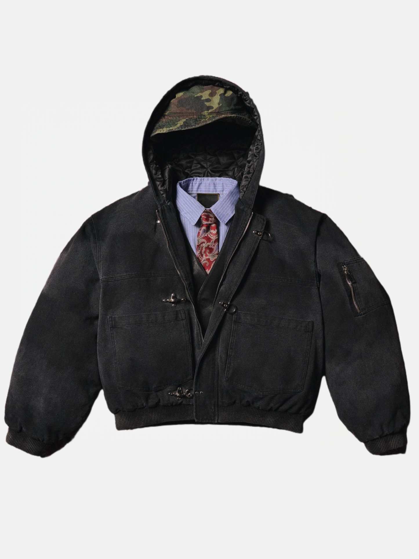 CANVAS CLASP WORKWEAR BOMBER JACKET