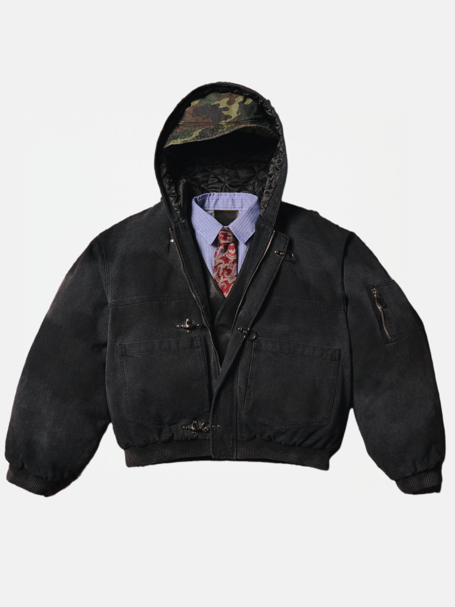 CANVAS CLASP WORKWEAR BOMBER JACKET