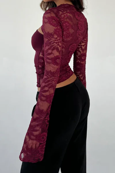 Lara lace long sleeve top